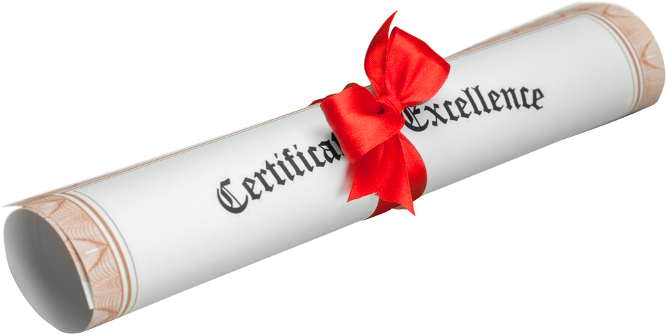 Certificate of Excellence with Ribbon
